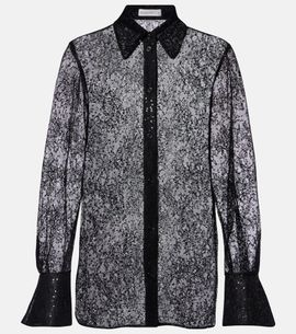 Nina Ricci Nina Ricci Sequined lace shirt