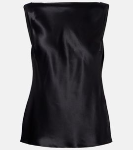 Nina Ricci Nina Ricci Silk-blend satin top