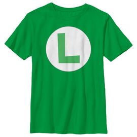 NINTENDO Boy's Nintendo Luigi Circle Icon T-Shirt