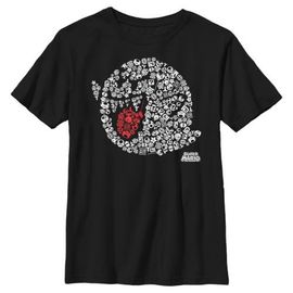 NINTENDO Boy's Nintendo Super Mario Boo Ghost Mosaic  Graphic T-Shirt