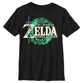 NINTENDO Boy's Nintendo The Legend of Zelda Tears of the Kingdom Game Logo  Graphic T-Shirt