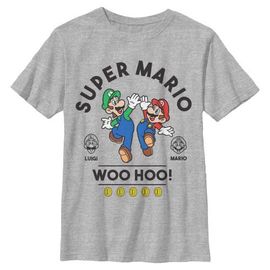 NINTENDO Boy's Nintendo Woo Hoo Brothers Graphic T-Shirt