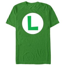 NINTENDO Men's Nintendo Luigi Circle Icon T-Shirt