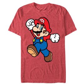 NINTENDO Men's Nintendo Mario Super Pose  Graphic T-Shirt