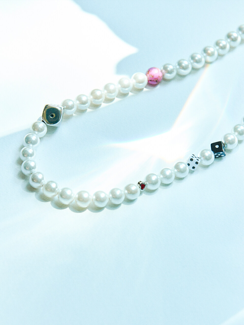 niroserendipity Dice Mushroom Pearl Necklace