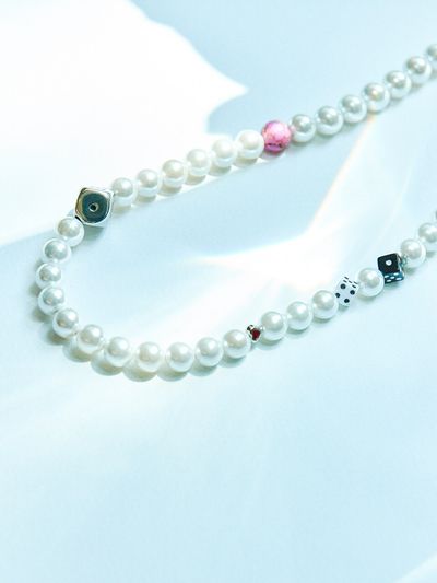 niroserendipity Dice Mushroom Pearl Necklace