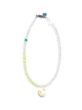 niroserendipity SEASHELL TURQUOISE CRYSTAL NECKLACE #103