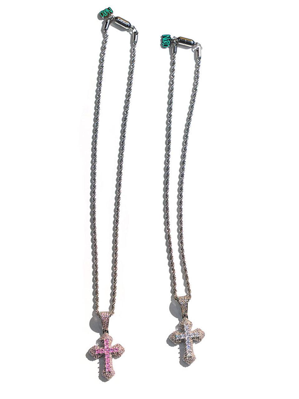 niroserendipity ZiRCONiUM CROSS ROPE CHAiN NECKLACE #111
