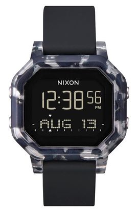 Nixon Nixon Siren Digital Silicone Strap Watch, 38mm