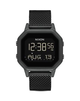 Nixon Nixon Siren Milanese All-Black Mesh Bracelet Watch, 36mm