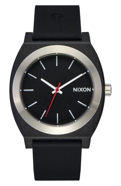 Nixon Nixon Time Teller OPP Silicone Strap Watch, 39.5mm