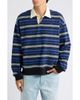 NN07 NN07 David Striped Organic Cotton Long Sleeve Rugby Shirt - 1