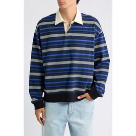 NN07 NN07 David Striped Organic Cotton Long Sleeve Rugby Shirt