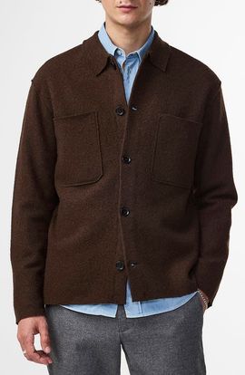 NN07 NN07 Jonas Boiled Wool Shirt Jacket