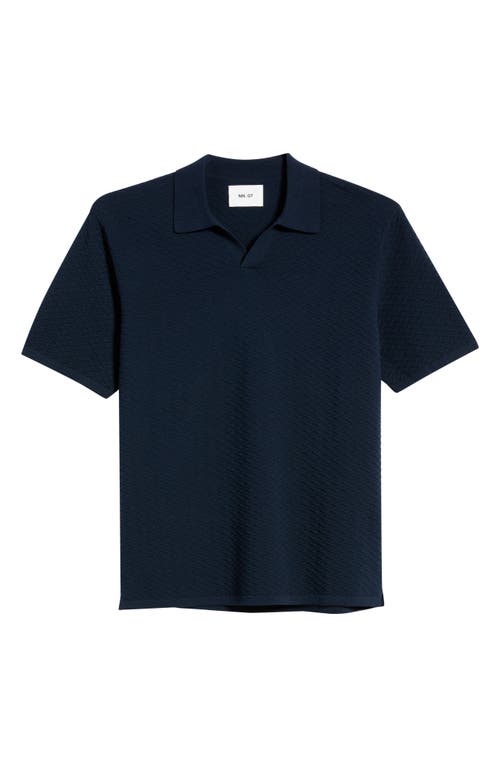 NN07 NN07 Paul Textured Organic Cotton Knit Polo