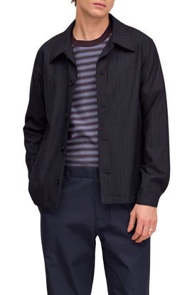 NN07 NN07 Zander Pinstripe Shirt Jacket