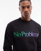 No Problemo No Problemo 100% cotton long sleeve T-shirt with contrast logo in black - 3