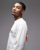 No Problemo No Problemo 100% cotton long sleeve t-shirt with smile away back print in white - 4