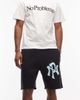 No Problemo No Problemo cotton rich sweat shorts with NYP logo and raw hem in black - 1