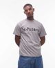 No Problemo No Problemo logo cotton t-shirt in heather gray - 1