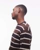 No Problemo No Problemo logo long sleeve cotton t-shirt in brown stripes - 4