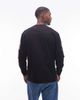 No Problemo No Problemo long sleeve large motif cotton athletic t-shirt in black - 3