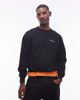 No Problemo No Problemo mini logo cotton sweatshirt in black - 1