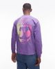 No Problemo No Problemo mini logo long sleeve cotton t-shirt with back print in lilac-Purple - 1