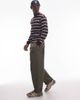 No Problemo No Problemo mini logo ripstop pull on cotton pants in khaki green - 2