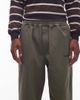 No Problemo No Problemo mini logo ripstop pull on cotton pants in khaki green - 4