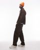 No Problemo No Problemo nayoka baggy cotton jeans in brown stripes - part of a set - 2