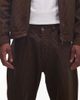 No Problemo No Problemo nayoka baggy cotton jeans in brown stripes - part of a set - 4