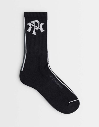 No Problemo No Problemo NYP socks in charcoal-Gray