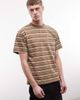 No Problemo No Problemo x ASOS Exclusive 100% cotton logo T-shirt in brown stripes - 1