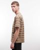 No Problemo No Problemo x ASOS Exclusive 100% cotton logo T-shirt in brown stripes - 4