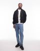 No Problemo No Problemo zip up hooded cotton workwear jacket in black - 2