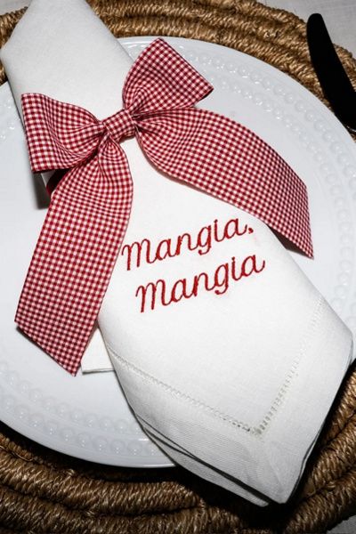 No Reservations No Reservations Italian Dinner Napkin Set in Italian Red at Urban Outfitters
