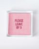 No Reservations No Reservations Please Leave by 9 Disposable Cocktail Napkin Set in Pink at Urban Outfitters - 1