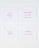 No Reservations No Reservations Southern Gossip Cocktail Napkin Set in Pink at Urban Outfitters - 1