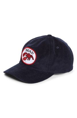 Noah Noah Coastal Patch Corduroy Baseball Cap