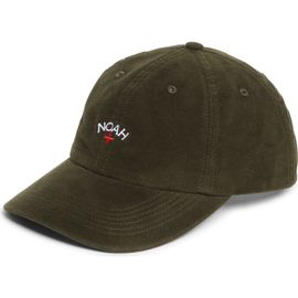 Noah Noah Logo Embroidered Cotton Moleskin 6-Panel Adjustable Baseball Cap