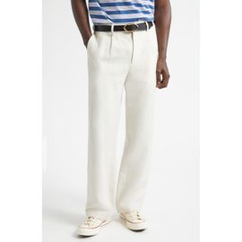 Noah Noah Single Pleat Hemp Canvas Trousers