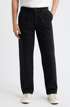 Noah Noah Twill Double Pleat Cotton Pants