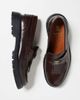 Noak Noak made in Portugal fringe loafers in brown leather with gold hardware - 1