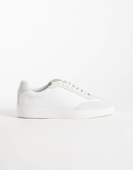 Noak NOAK made In Portugal lace up sneakers in white leather and suede mix