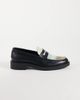 Noak NOAK made in Portugal leather loafers with graphic printed apron-Multi - 2