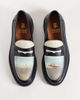 Noak NOAK made in Portugal leather loafers with graphic printed apron-Multi - 3