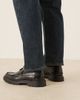 Noak NOAK made in Portugal loafers in black leather with fringe and gold hardware - 3