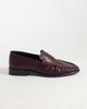 Noak Noak made in Portugal loafers with ruched apron in burgundy leather-Red - 1