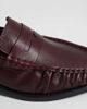 Noak Noak made in Portugal loafers with ruched apron in burgundy leather-Red - 2